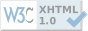 有效的 XHTML 1.0